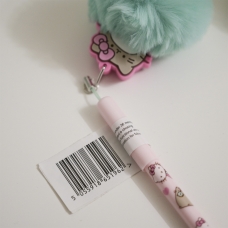 Попереднє замовлення Pusheen and Kitty ручка з помпоном blue