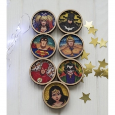 Деревянные значки DC Деревянные значки DC