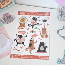 Наклейки Коти і Суші Наклейки Коти і Суші
