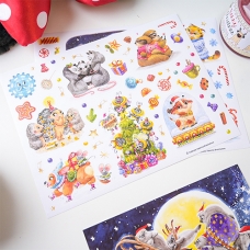 Наліпки "Happy New Year", Kate Brunch Наліпки "Happy New Year", Kate Brunch