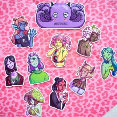 Наліпки "Monstergirls", Octeeo Наліпки "Monstergirls", Octeeo