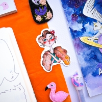 Наклейка Lady Autumn, Wrzes Наклейка Lady Autumn, Wrzes