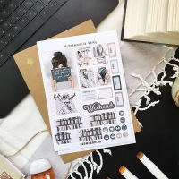 Макет наліпок "Bookworm Weekend", Asumi