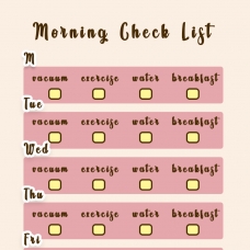 Шаблон "Morning Check List" Шаблон "Morning Check List"