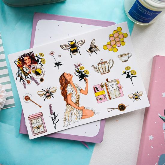 Наклейки "Bee", Card to the Heart Наклейки "Bee", Card to the Heart
