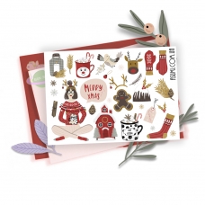 Лист наклеек Merry Christmas, Asumi