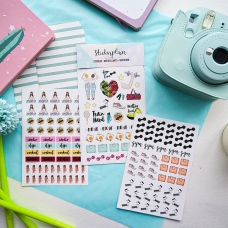 Стикерпак из 3х листов Fitness, SticknPlan Стикерпак из 3х листов Fitness, SticknPlan